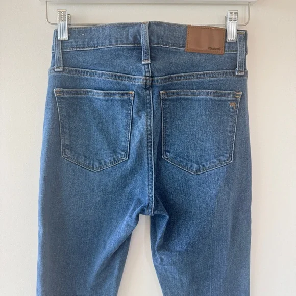 Madewell 10” High-Rise Skinny Jeans Blue Women’s Size 25 - Picture 6 of 10